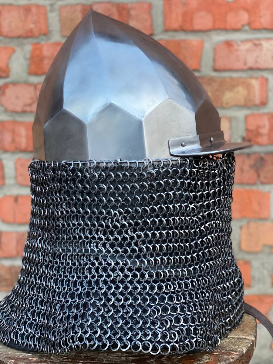 Chain mail gorget with padded – Master Uley