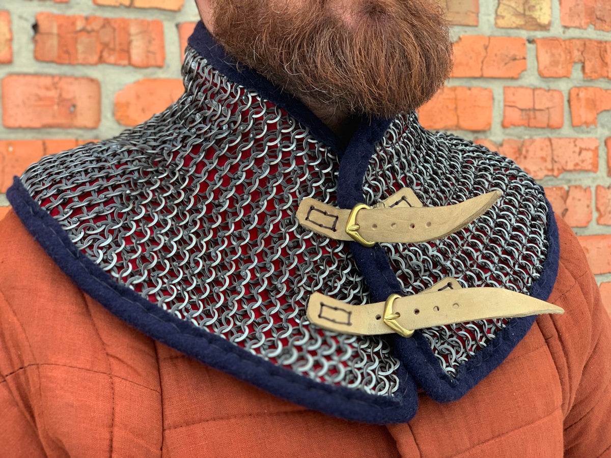 Chain mail gorget with padded – Master Uley