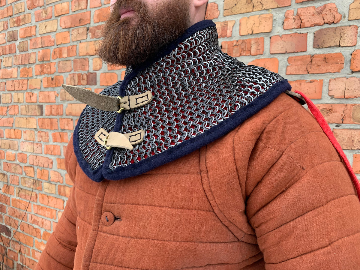 Chain mail gorget with padded – Master Uley