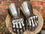 Titanium hourglass mittens
