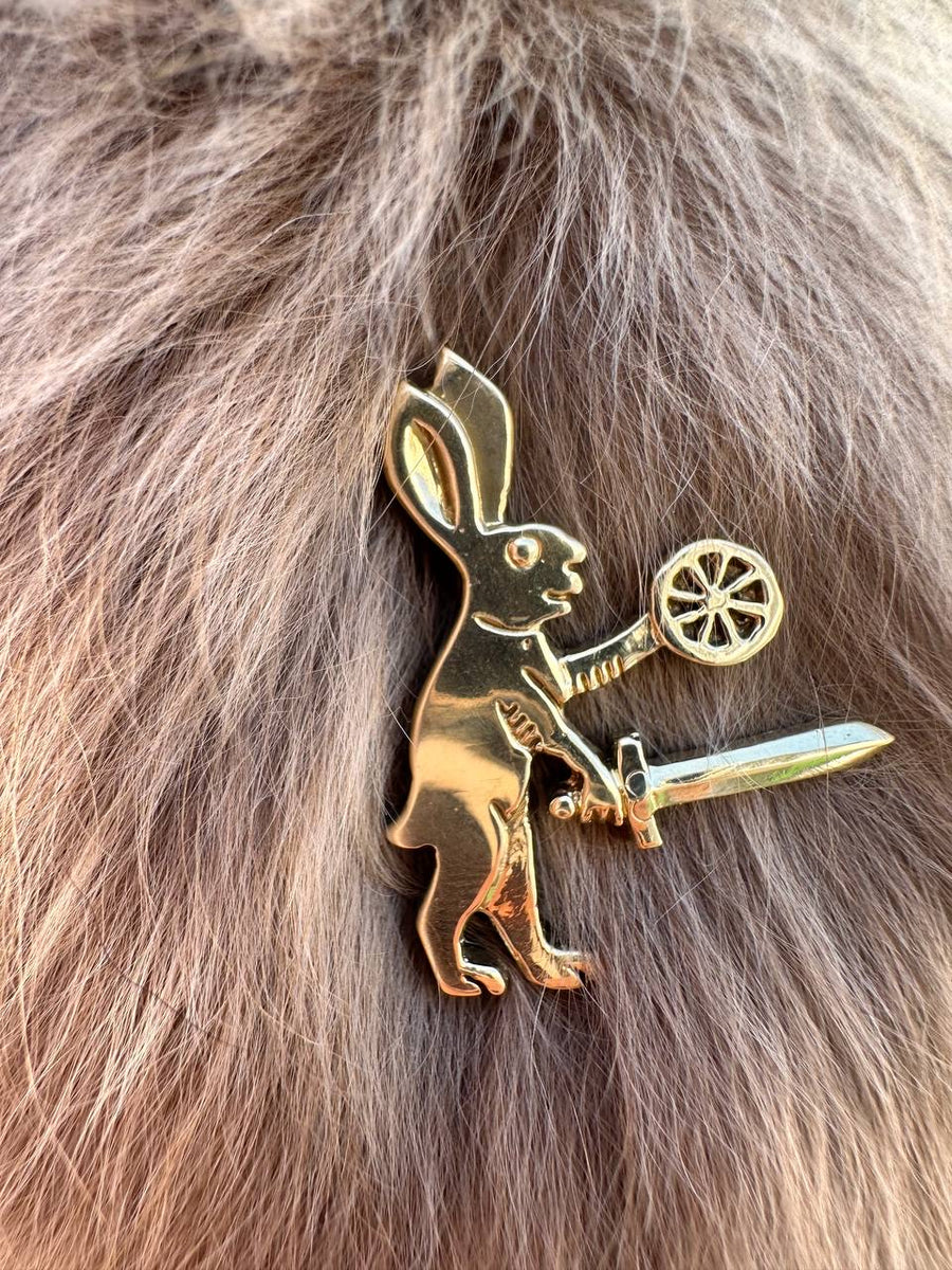 Medieval badge Crazy Rabbit “Medieval 18+” – Master Uley