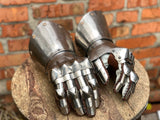 Titanium hourglass mittens