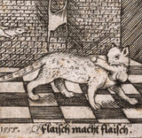 Medieval badge Bad cat “Medieval 18+”