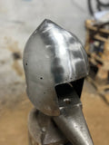 Bacinet helmet shape
