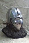 Helmet bacinet Klapvisor