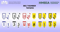 Belt number identifier