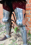 Knight legs set “Edward” with red leather