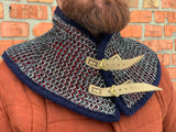 Chain mail gorget with padded