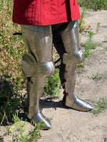 Titanium plate legs with 3/4 greaves