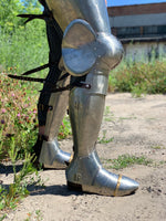 Titanium plate legs with 3/4 greaves