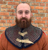 Chain mail gorget with padded
