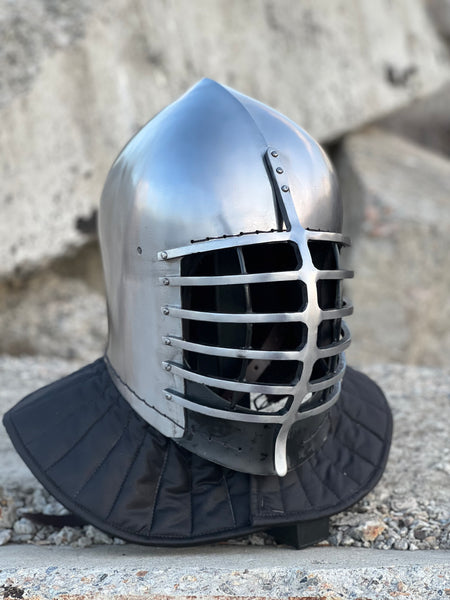 Sport helmet “Woolf ribs” (tempered steel)