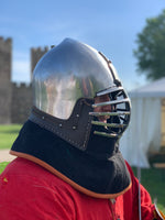 Heraldic Wolf ribs bacinet – Master Uley