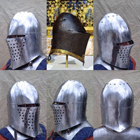 Helmet for modern fighting. IMCF optimized with source (tempered steel only)